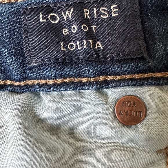 Lucky Brand Lolita Boot low-rise bootcut flare jeans – dark wash, sz 12/31R - Picture 5 of 7